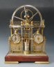 Rare French industrial clock, 'Steam Pump' MACHINE, CA. 1880.